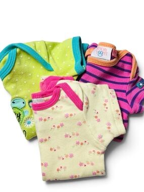 Vintage 90s Buster Brown Bada Boom Chikitoe Polka Dot Bodysuit Bundle 3pcs 3-6m